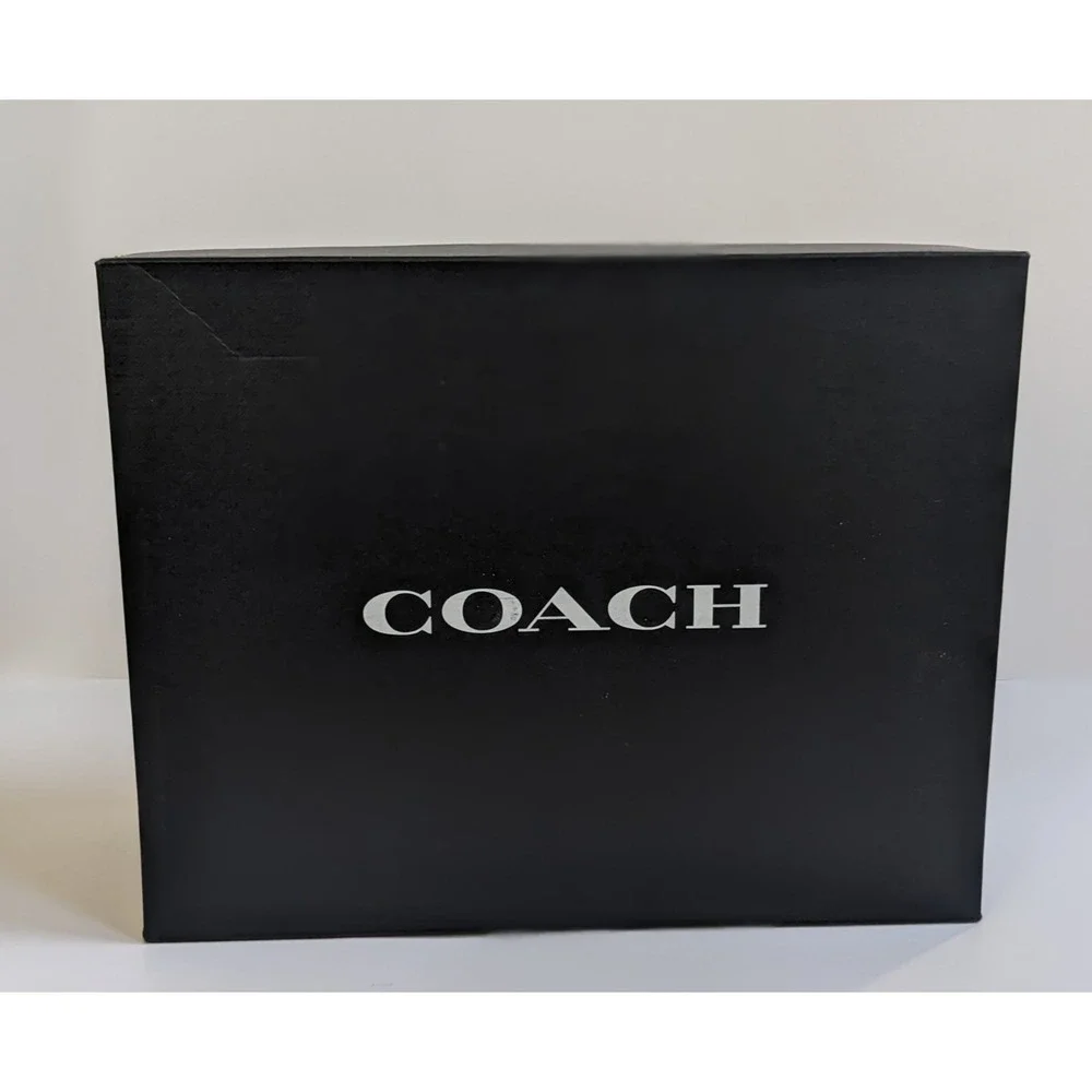 Coach Black EMPTY Shoe Storage Gift Large Cardboard Box ONLY 13.75 x 11 x 5.5